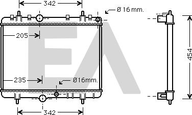 EACLIMA 31R55105 - Radiator, mühərrikin soyudulması furqanavto.az