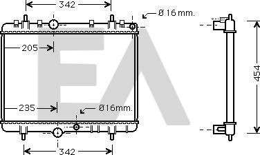 EACLIMA 31R55103 - Radiator, mühərrikin soyudulması furqanavto.az