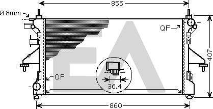 EACLIMA 31R55119 - Radiator, mühərrikin soyudulması furqanavto.az