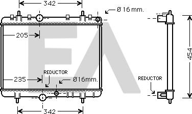 EACLIMA 31R55116 - Radiator, mühərrikin soyudulması furqanavto.az