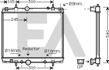 EACLIMA 31R55113 - Radiator, mühərrikin soyudulması furqanavto.az