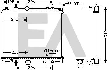 EACLIMA 31R55112 - Radiator, mühərrikin soyudulması furqanavto.az