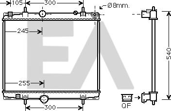 EACLIMA 31R55126 - Radiator, mühərrikin soyudulması furqanavto.az