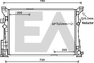 EACLIMA 31R50099 - Radiator, mühərrikin soyudulması furqanavto.az