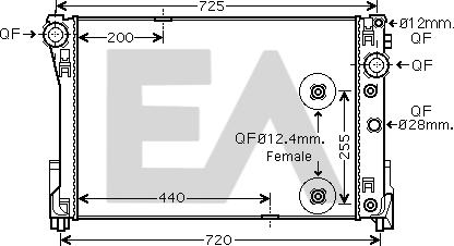 EACLIMA 31R50095 - Radiator, mühərrikin soyudulması furqanavto.az