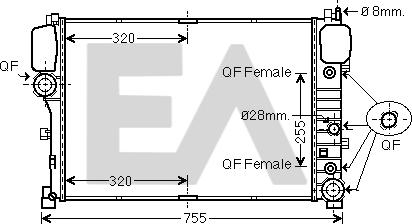 EACLIMA 31R50096 - Radiator, mühərrikin soyudulması furqanavto.az