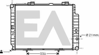 EACLIMA 31R50067 - Radiator, mühərrikin soyudulması furqanavto.az