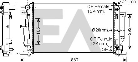 EACLIMA 31R50089 - Radiator, mühərrikin soyudulması furqanavto.az