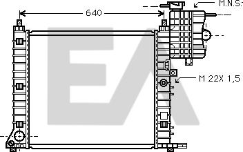 EACLIMA 31R50071 - Radiator, mühərrikin soyudulması furqanavto.az