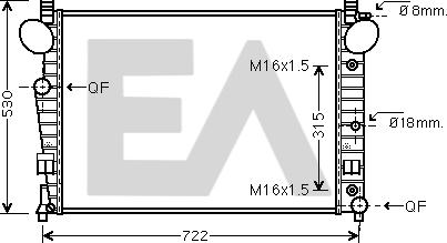 EACLIMA 31R50155 - Radiator, mühərrikin soyudulması furqanavto.az