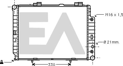 EACLIMA 31R50151 - Radiator, mühərrikin soyudulması furqanavto.az