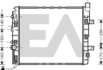 EACLIMA 31R50163 - Radiator, mühərrikin soyudulması furqanavto.az