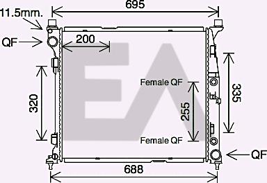 EACLIMA 31R50106 - Radiator, mühərrikin soyudulması furqanavto.az