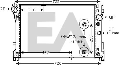 EACLIMA 31R50186 - Radiator, mühərrikin soyudulması furqanavto.az