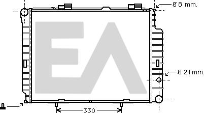 EACLIMA 31R50133 - Radiator, mühərrikin soyudulması furqanavto.az