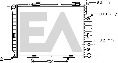 EACLIMA 31R50137 - Radiator, mühərrikin soyudulması furqanavto.az