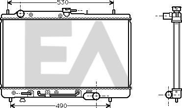 EACLIMA 31R52025 - Radiator, mühərrikin soyudulması furqanavto.az