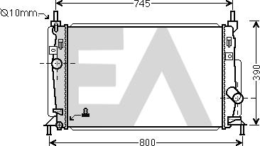 EACLIMA 31R52110 - Radiator, mühərrikin soyudulması furqanavto.az