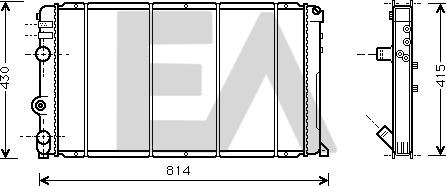 EACLIMA 31R60059 - Radiator, mühərrikin soyudulması furqanavto.az