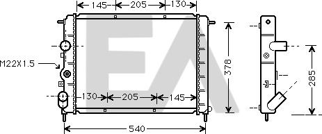 EACLIMA 31R60056 - Radiator, mühərrikin soyudulması furqanavto.az