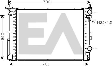 EACLIMA 31R60050 - Radiator, mühərrikin soyudulması furqanavto.az