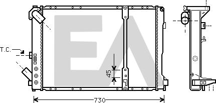 EACLIMA 31R60053 - Radiator, mühərrikin soyudulması furqanavto.az