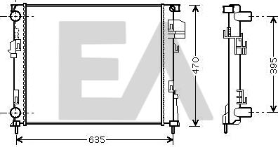 EACLIMA 31R60069 - Radiator, mühərrikin soyudulması furqanavto.az