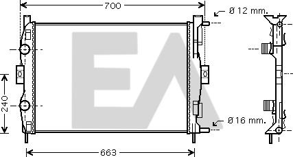 EACLIMA 31R60064 - Radiator, mühərrikin soyudulması furqanavto.az