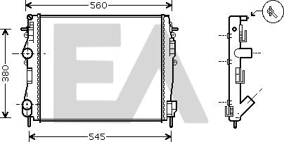 EACLIMA 31R60066 - Radiator, mühərrikin soyudulması furqanavto.az