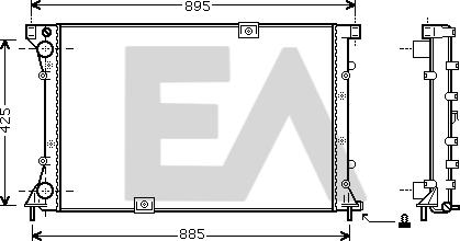 EACLIMA 31R60067 - Radiator, mühərrikin soyudulması furqanavto.az