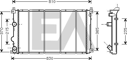 EACLIMA 31R60071 - Radiator, mühərrikin soyudulması furqanavto.az