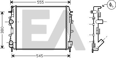 EACLIMA 31R60140 - Radiator, mühərrikin soyudulması furqanavto.az