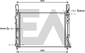 EACLIMA 31R60155 - Radiator, mühərrikin soyudulması furqanavto.az