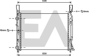 EACLIMA 31R60153 - Radiator, mühərrikin soyudulması furqanavto.az