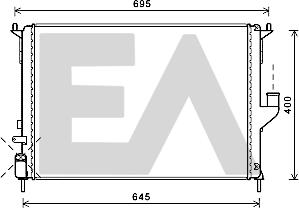 EACLIMA 31R60157 - Radiator, mühərrikin soyudulması furqanavto.az