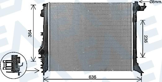 EACLIMA 31R60169 - Radiator, mühərrikin soyudulması furqanavto.az