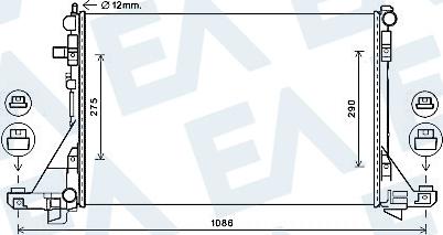 EACLIMA 31R60165 - Radiator, mühərrikin soyudulması furqanavto.az