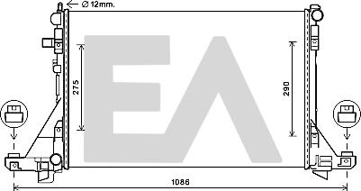 EACLIMA 31R60162 - Radiator, mühərrikin soyudulması furqanavto.az