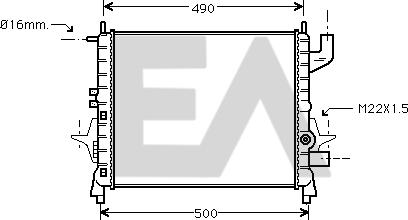 EACLIMA 31R60119 - Radiator, mühərrikin soyudulması furqanavto.az