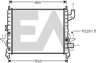 EACLIMA 31R60115 - Radiator, mühərrikin soyudulması furqanavto.az