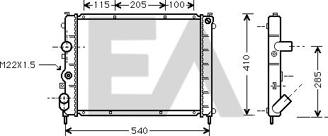 EACLIMA 31R60113 - Radiator, mühərrikin soyudulması furqanavto.az