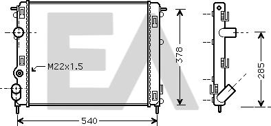 EACLIMA 31R60134 - Radiator, mühərrikin soyudulması furqanavto.az