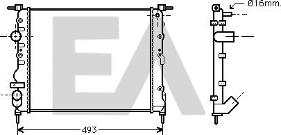 EACLIMA 31R60125 - Radiator, mühərrikin soyudulması furqanavto.az