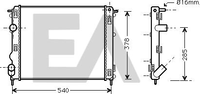 EACLIMA 31R60126 - Radiator, mühərrikin soyudulması furqanavto.az