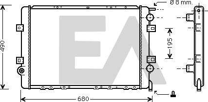 EACLIMA 31R60120 - Radiator, mühərrikin soyudulması furqanavto.az