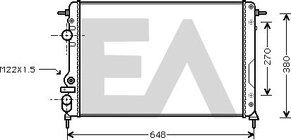 EACLIMA 31R60121 - Radiator, mühərrikin soyudulması furqanavto.az
