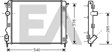 EACLIMA 31R60124 - Radiator, mühərrikin soyudulması furqanavto.az