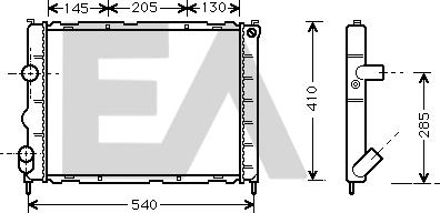 EACLIMA 31R60122 - Radiator, mühərrikin soyudulması furqanavto.az