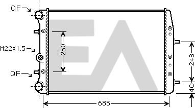 EACLIMA 31R61005 - Radiator, mühərrikin soyudulması furqanavto.az