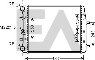 EACLIMA 31R61008 - Radiator, mühərrikin soyudulması furqanavto.az